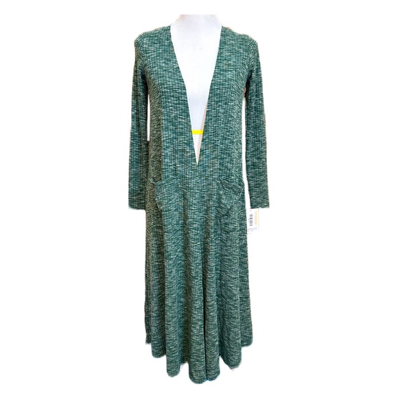 LuLaRoe Sweaters - LuLaRoe Sarah Size XS Green Long Cardigan Host Pick